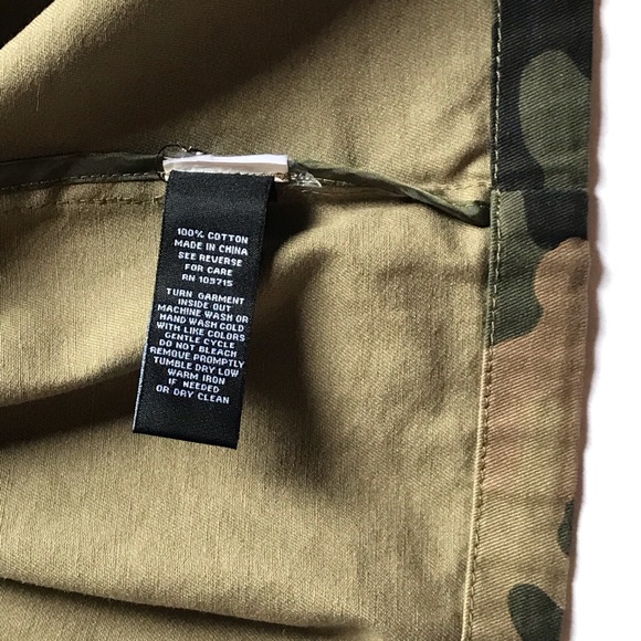 Zac & Rachel Camo Jacket Small Army Green - Picture 13 of 13